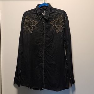 Roar long sleeve black shirt